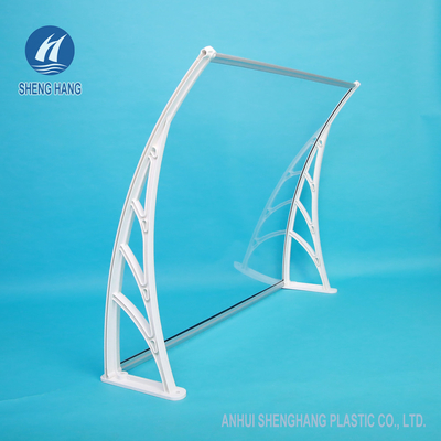 Bracket Plastik PC Panel Padat Kanopi Jendela Polikarbonat Tenda