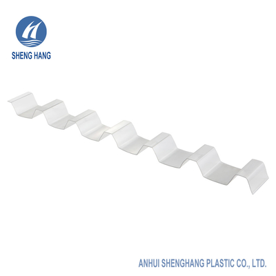 Atap Plastik Bening Lembaran Polikarbonat Bergelombang Untuk Rumah Kaca 0.8mm 5000mm