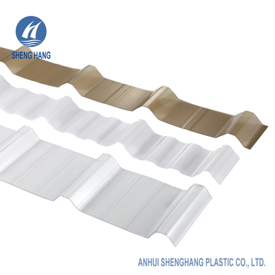 SGS Transparan Corrugated Polycarbonate Sheets 3 * 16ft