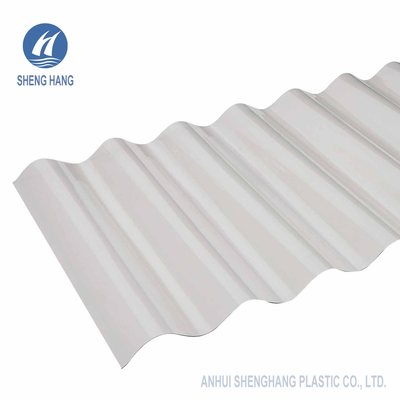 Panel Atap Polikarbonat Bergelombang Ketahanan Penuaan 0.8mm 1.0mm
