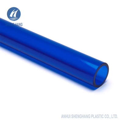 Tabung Akrilik Plastik Warna-warni PMMA Biru Untuk Dekorasi