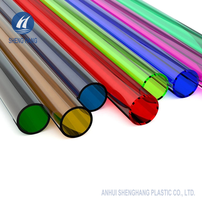 Tabung Akrilik Plastik Warna-warni PMMA Biru Untuk Dekorasi
