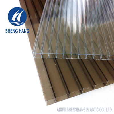 Clear Polycarbonate Twin Wall Sheet Tahan UV