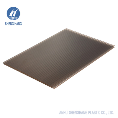 Plastik PC Twin Wall Polycarbonate Hollow Sheet Hijau
