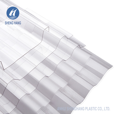 Anti UV 3m Corrugated Plastic Roofing Sheets Polycarbonate Untuk Rumah Kaca ISO