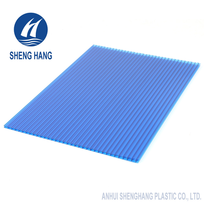 UL94 V0 6mm 10mm Bronze Twinwall Polycarbonate Sheet Berwarna