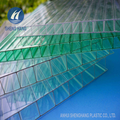 12mm Twin Wall Polycarbonate Sheet Anti Retak Api Bukti