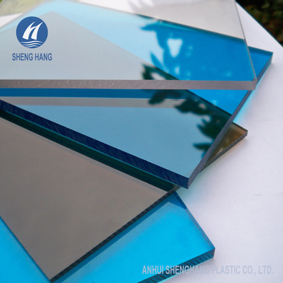 Anti Gores 4x8 Polycarbonate Solid Sheet Sun Protection Tahan Api Plastisitas Tinggi