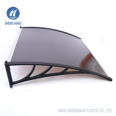 Pintu Plastik Polycarbonate Awning Sunlight UV Rain Snow Protection