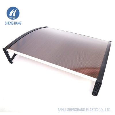 Pintu Plastik Polycarbonate Awning Sunlight UV Rain Snow Protection