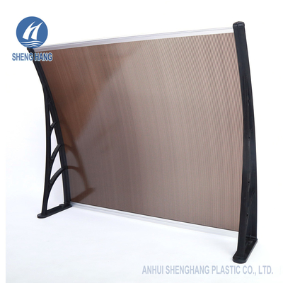 1200*800mm Polikarbonat Jendela Pintu Tenda 50um Anti UV