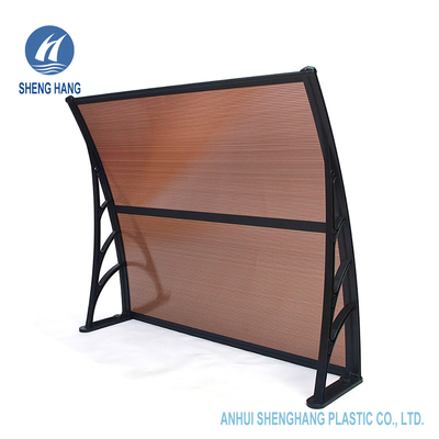 1000 × 1200mm Pintu Jendela Tenda Berongga Polycarbonate Garden Canopy 50 Mikron