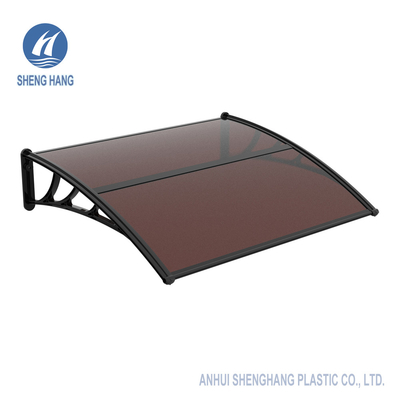 Clear Polycarbonate Window Awnings Plastic Door Canopies Sun Snow Protection