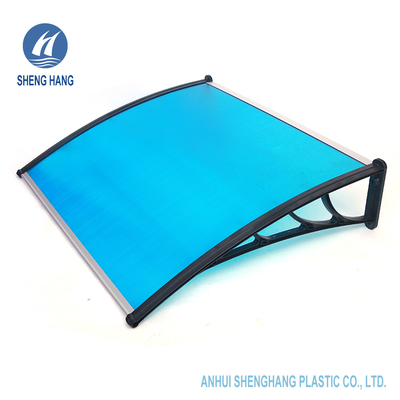 Pintu Plastik Polycarbonate Plastic Awning Waterproof Antiwear SGS Terrace PC Rain Shed
