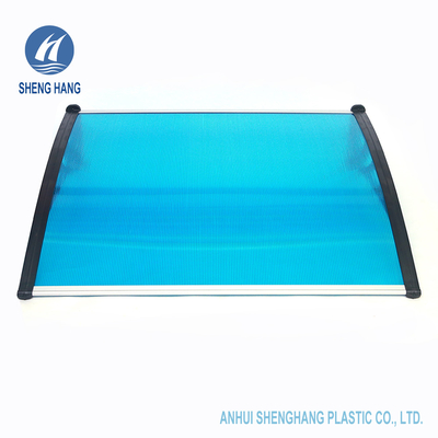 Pintu Plastik Polycarbonate Plastic Awning Waterproof Antiwear SGS Terrace PC Rain Shed
