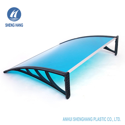 47in DIY Polycarbonate Plastic Awning Plastic Door Canopy Patio Multifungsi