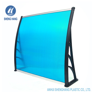 47in DIY Polycarbonate Plastic Awning Plastic Door Canopy Patio Multifungsi