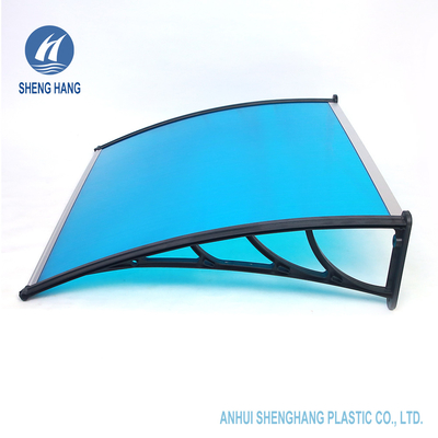 47in DIY Polycarbonate Plastic Awning Plastic Door Canopy Patio Multifungsi