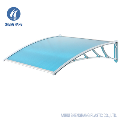 Jendela Pintu Depan PC Polycarbonate Plastic Awning 1200 * 800mm Ramah Lingkungan