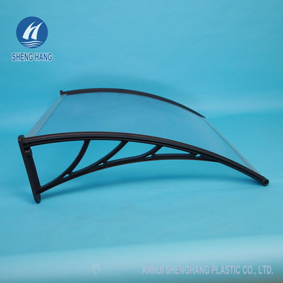Kerai Eksternal Plastik Rainshed Clear Polycarbonate Door Awning