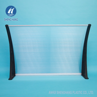 Kerai Eksternal Plastik Rainshed Clear Polycarbonate Door Awning