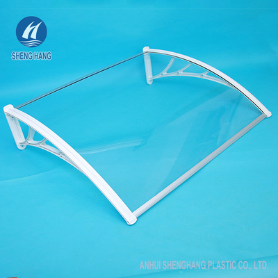 Transparan Polycarbonate Porch Window Door Awning Canopy 700mm UV Resistance Impactproof