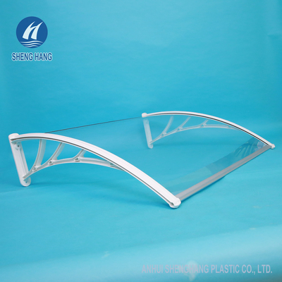 Bracket Plastik PC Panel Padat Kanopi Jendela Polikarbonat Tenda