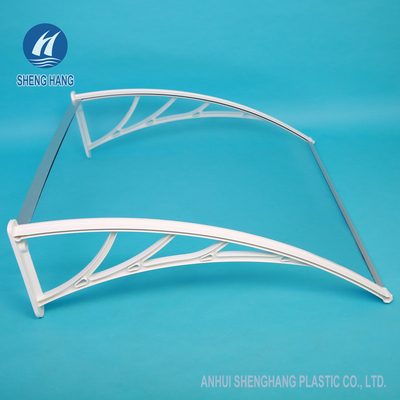 Bracket Plastik PC Panel Padat Kanopi Jendela Polikarbonat Tenda