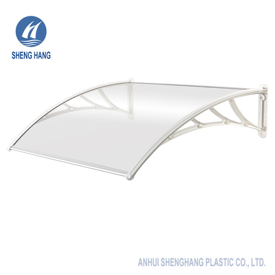 Kanopi Pintu Bracket Plastik Tahan Lama Tenda Panel Polikarbonat Padat