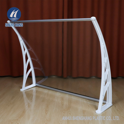 Kanopi Pintu Bracket Plastik Tahan Lama Tenda Panel Polikarbonat Padat