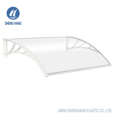 Kanopi Pintu Bracket Plastik Tahan Lama Tenda Panel Polikarbonat Padat