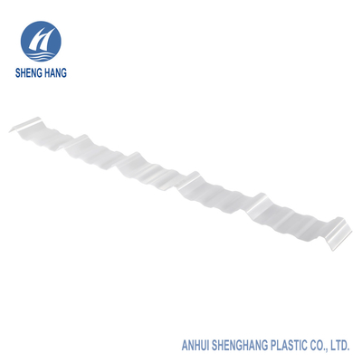 Atap Plastik Bening Lembaran Polikarbonat Bergelombang Untuk Rumah Kaca 0.8mm 5000mm