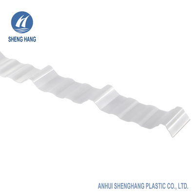 OEM 16 Ft Corrugated Polycarbonate Roof Panels Perlindungan UV Untuk Gudang