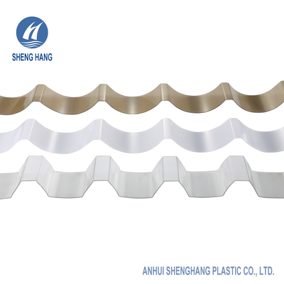 1.5mm Jelas Lembaran Plastik Bergelombang Panel Rumah Kaca Polikarbonat Tahan Air