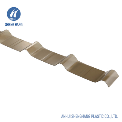 Panel Plastik Lembaran Polikarbonat Bergelombang Ringan Bergelombang 0.8mm Sampai 3mm