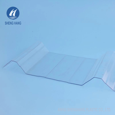 SGS Transparan Corrugated Polycarbonate Sheets 3 * 16ft