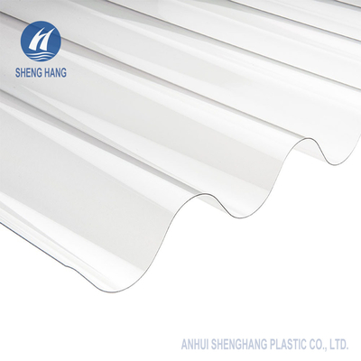 1mm Bronze Ribbed Tinted Corrugated Polycarbonate Sheet 3.3 * 10ft Untuk Atap