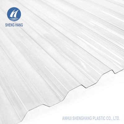 1mm Bronze Ribbed Tinted Corrugated Polycarbonate Sheet 3.3 * 10ft Untuk Atap