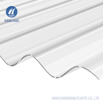 Translucent 4m Corrugated Polycarbonate Sheet Atap Plastik Tahan Air