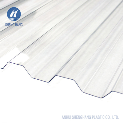 Translucent 4m Corrugated Polycarbonate Sheet Atap Plastik Tahan Air