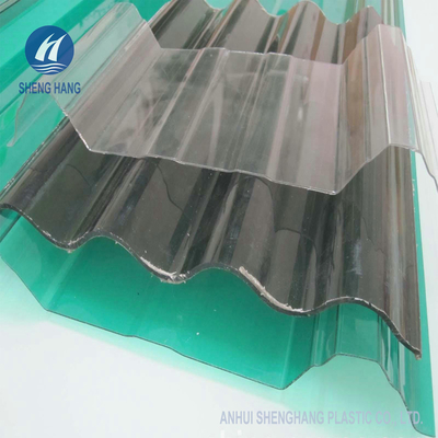 Panel Atap Terpal Polikarbonat Bergelombang 50um Bergelombang 6000mm