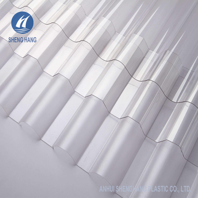 Rumah Kaca Sunrooms Clear Corrugated Polycarbonate Sheets Coextrusion CNAS