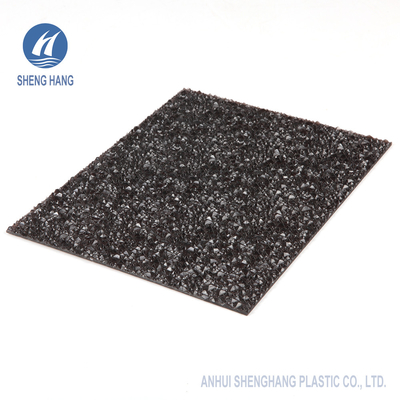 Tekstur Lembar Polikarbonat Timbul Hitam Plastik Anti Uv 2.5mm Tebal