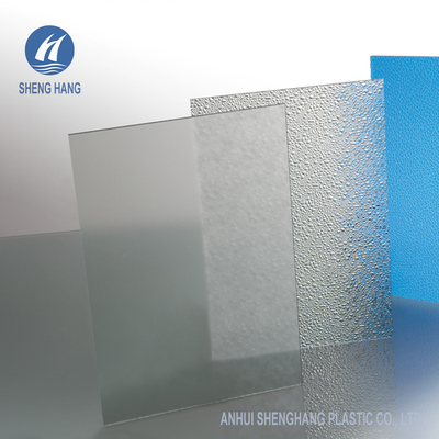 CNAS Matte Finish Plastik Frosted Polycarbonate Sheet Tahan Lama 4 * 8 kaki