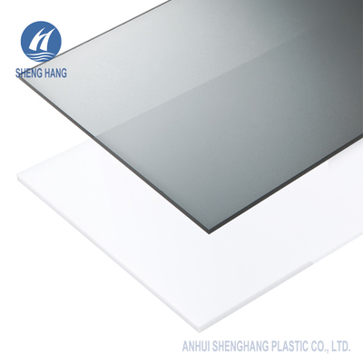 CNAS Matte Finish Plastik Frosted Polycarbonate Sheet Tahan Lama 4 * 8 kaki