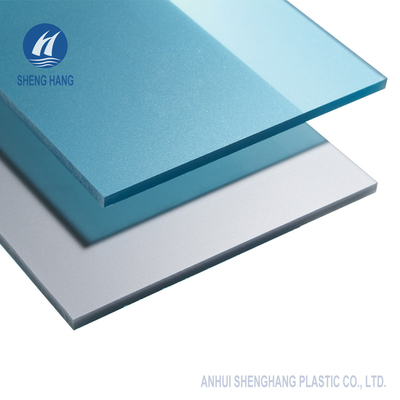 CNAS Matte Finish Plastik Frosted Polycarbonate Sheet Tahan Lama 4 * 8 kaki