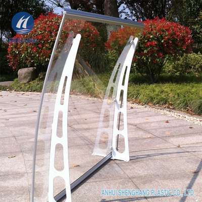 Bingkai Logam DIY Poly Carbonate Canopy Tahan Cuaca 1.4m Lebar Untuk Jendela