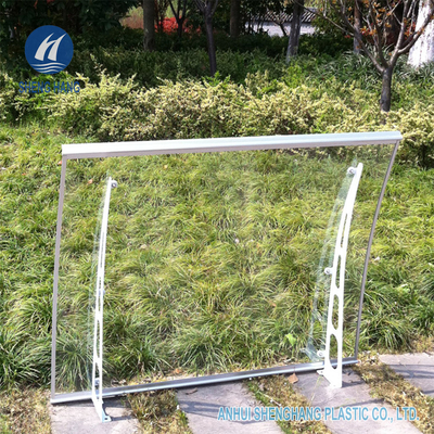 Bingkai Logam DIY Poly Carbonate Canopy Tahan Cuaca 1.4m Lebar Untuk Jendela