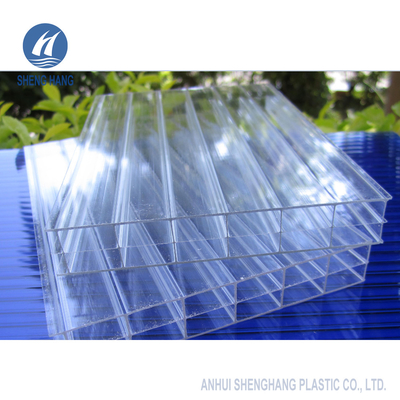 2.1 * 6m Ringan Polycarbonate Hollow Sheet Antifire Untuk Papan Atap