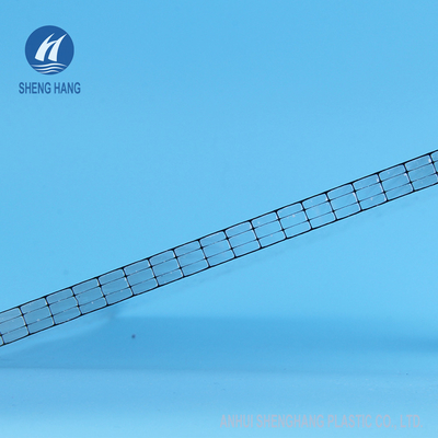 Kinerja Perisai Panas Polycarbonate Hollow Sheet 50um Anti UV 16mm OEM